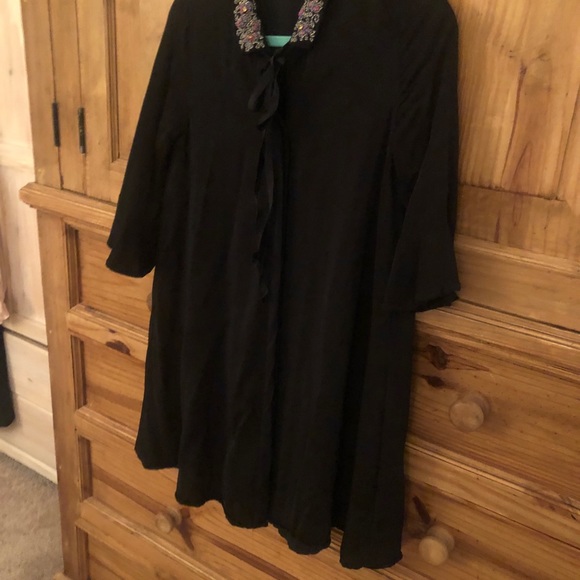 ZARA S black w/ velvet bow tie - Picture 4 of 9